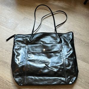Latico Black Genuine Leather Tote